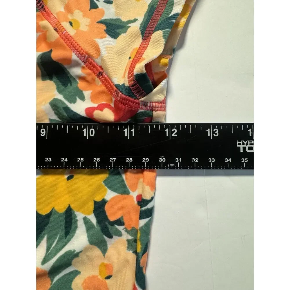 Art Class Girls Floral Rash Guard Swim Top Size S 6/6X Pink Short Sleeve NWT